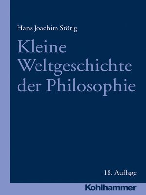 cover image of Kleine Weltgeschichte der Philosophie